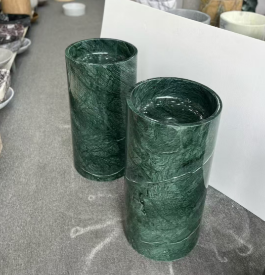 Indian green marble sink