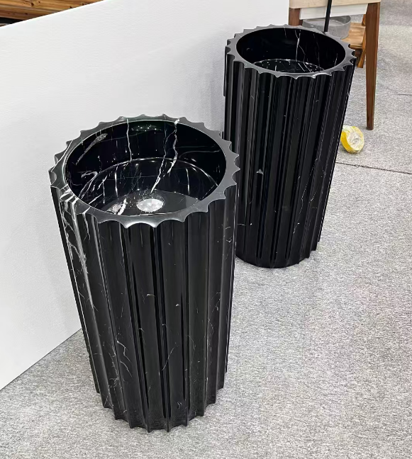 Nero Marquina  Marble Sink