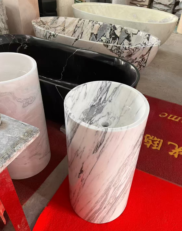Arabescato Marble Sink 